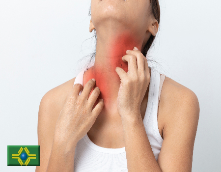 Sinto coceira na parte dos seios e pescoço | Pode ser alergia ao tecido ...